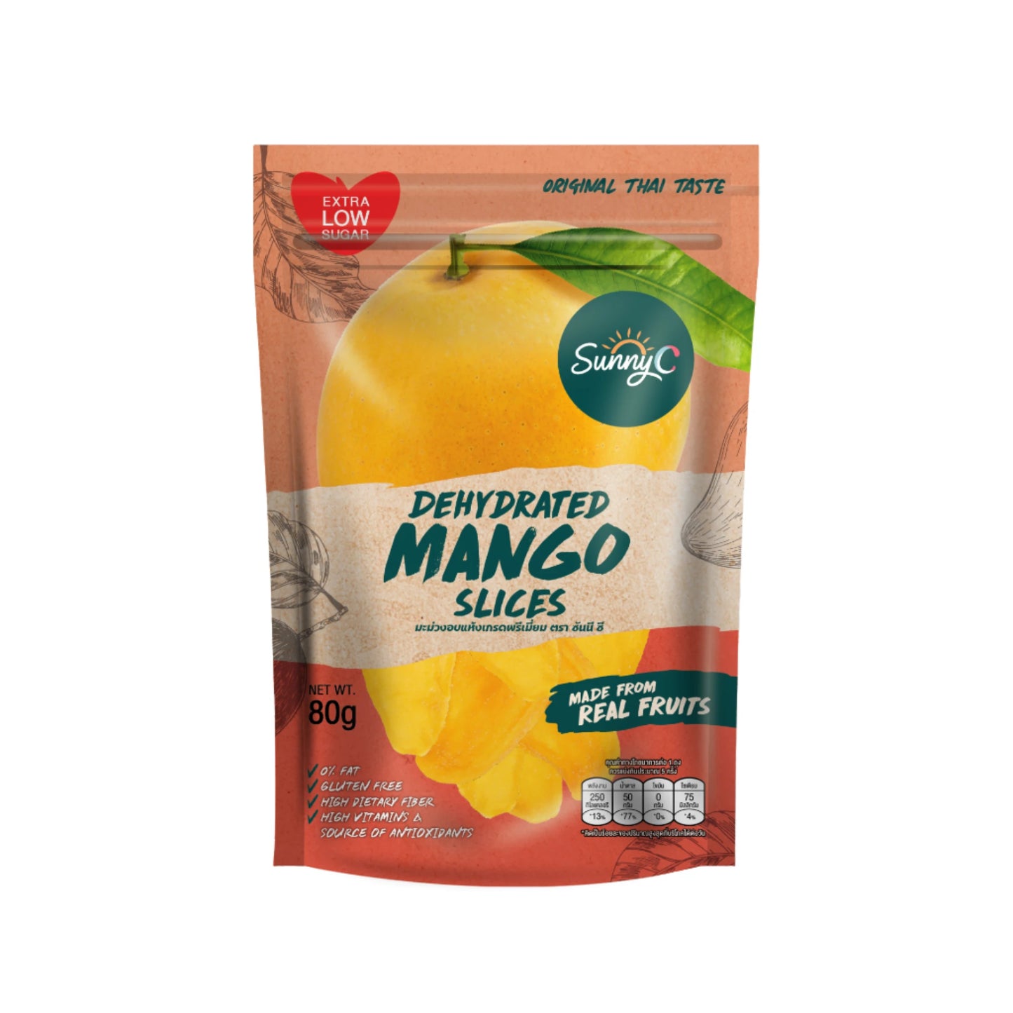 Sunny C Dehydrated Mango - 80g